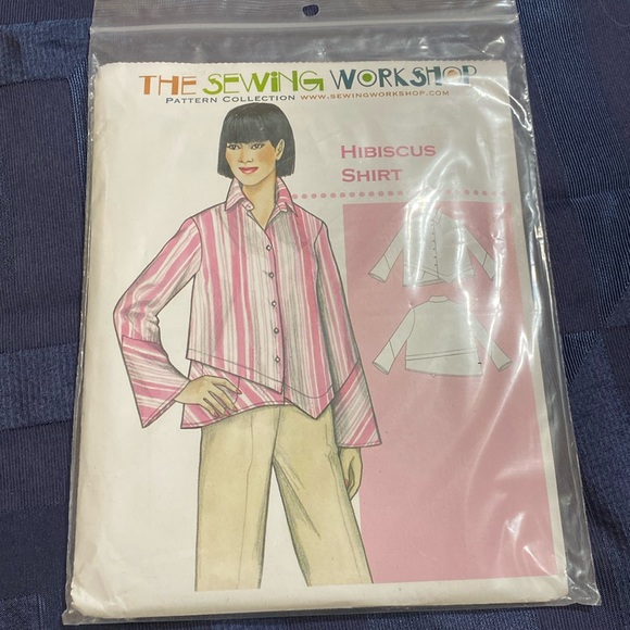 Hibiscus Shirt Sewing Pattern MSRP $21 from thesewingworkshop.com - Picture 2 of 7